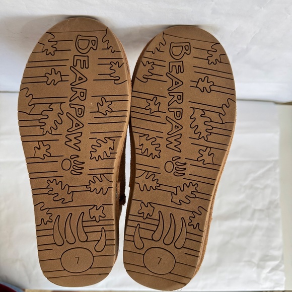 Bearpaw Emma Hickory Suede Mid Calf Sheepskin Wool Mukluks Winter Boots 7 Tall - Picture 7 of 11